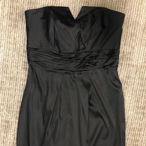 Black, strapless cocktail dress - like new!